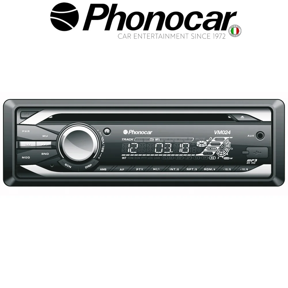 Φωτογραφία προϊόντος: Phonocar 1DIN 24V RadioCD USB/SD/Bluetooth ενσωματωμένο, εξωτερικό μικροφωνο .