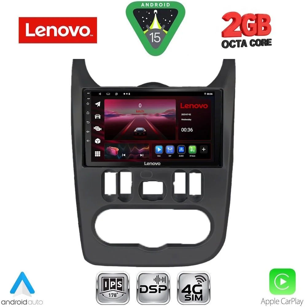 Φωτογραφία προϊόντος: LENOVO LVF 5101BL_CPA (9inc) MULTIMEDIA TABLET for DACIA DUSTER – LOGAN – SANDERO mod. 2006-2012 (BLACK)
