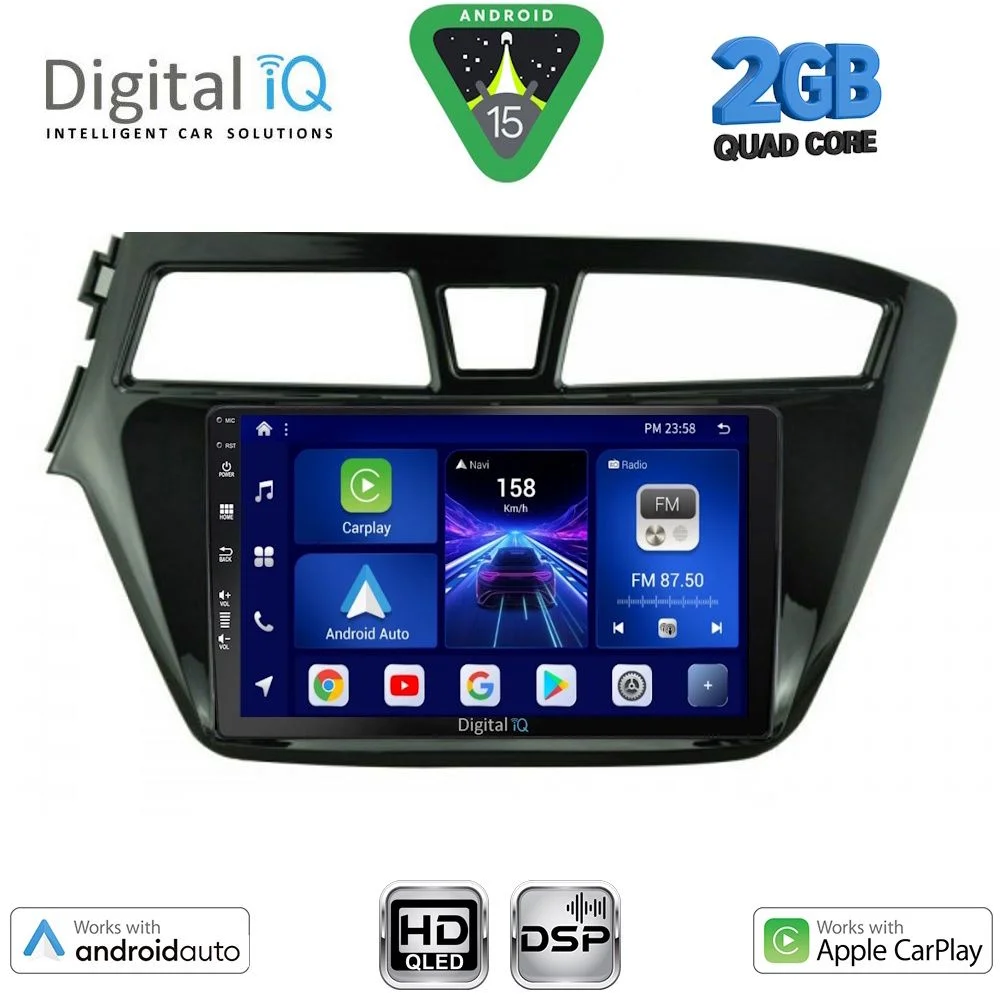 Φωτογραφία προϊόντος: DIGITAL IQ BXC 3229_CPAA (9inc) MULTIMEDIA TABLET for HYUNDAI i20 mod. 2014-2018