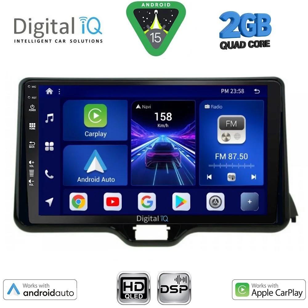 Φωτογραφία προϊόντος: DIGITAL IQ BXC 3738_CPAA (10inc) MULTIMEDIA TABLET for TOYOTA YARIS mod. 2020-2026 - MAZDA 2 mod. 2023-2026