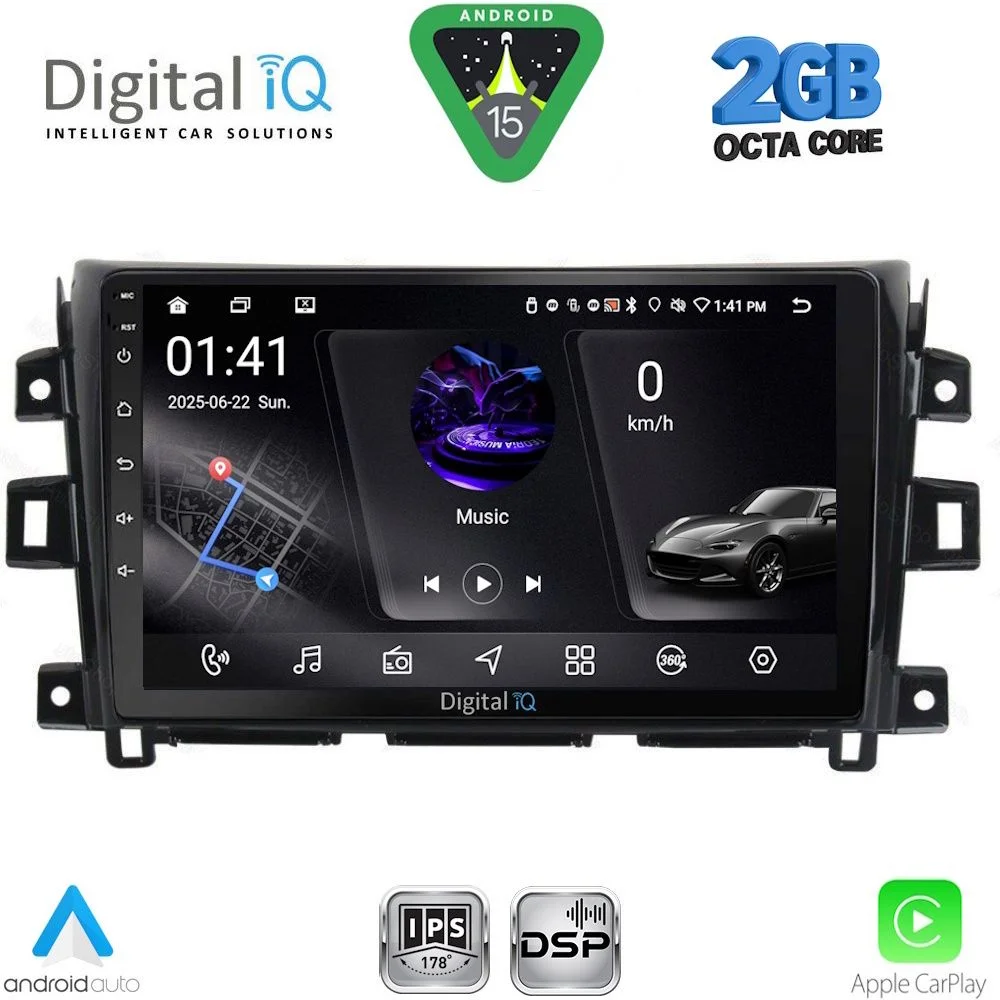 Φωτογραφία προϊόντος: DIGITAL IQ RSF 4456_CPA (10inc) MULTIMEDIA TABLET for NISSAN NAVARA mod. 2016-2025