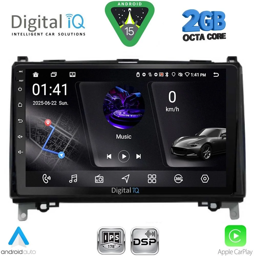 Φωτογραφία προϊόντος: DIGITAL IQ RSF 4400_CPA (9inc) MULTIMEDIA TABLET for MERCEDES A – B -SPRINTER – VITO mod. 2007-2019