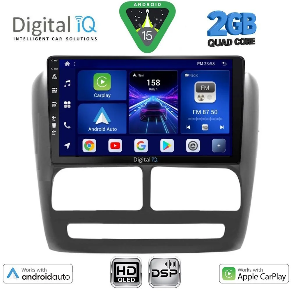 Φωτογραφία προϊόντος: DIGITAL IQ BXC 3137_CPAA (9inc) MULTIMEDIA TABLET for FIAT DOBLO mod. 2010-2015