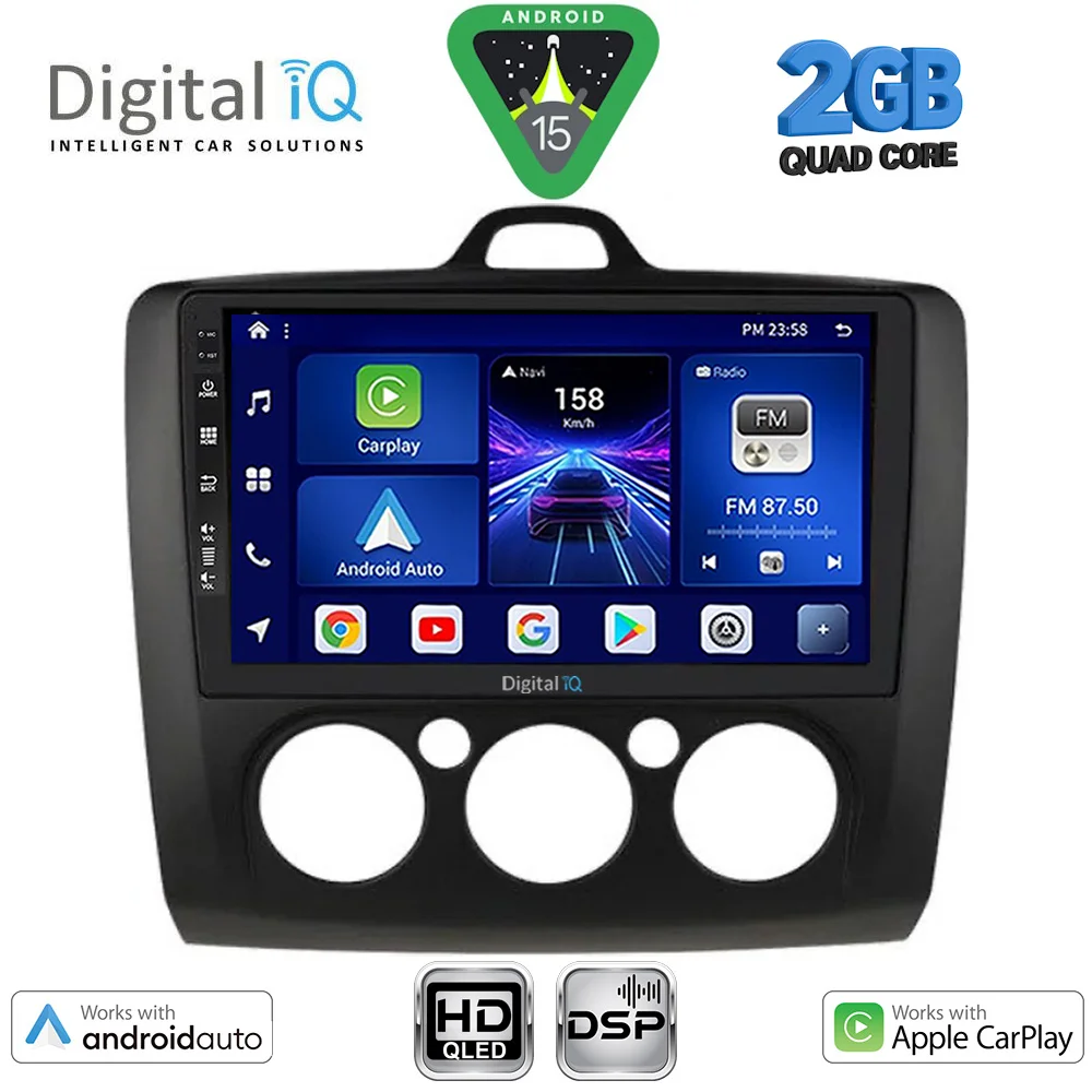 Φωτογραφία προϊόντος: DIGITAL IQ BXC 3156BL_CPAA A/C (9inc) MULTIMEDIA TABLET for FORD FOCUS mod. 2005-2012 (BLACK)