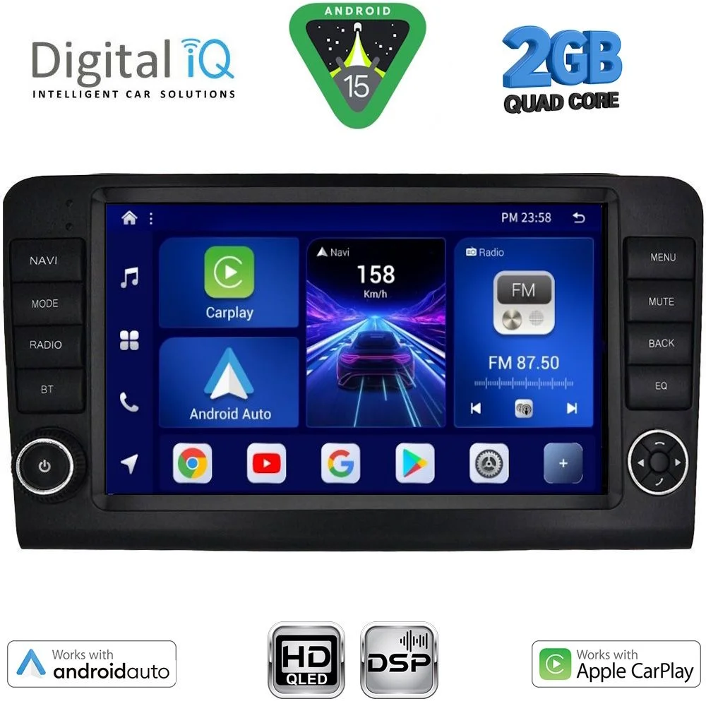 Φωτογραφία προϊόντος: DIGITAL IQ BXC 3416_CPAA (9inc) MULTIMEDIA TABLET for MERCEDES ML (W164) – GL (X164) mod. 2005-2011