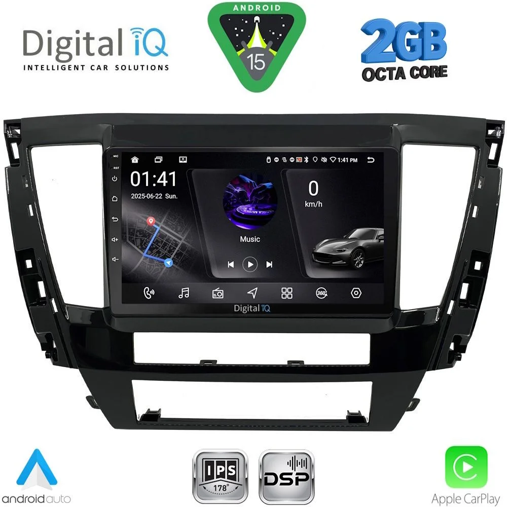 Φωτογραφία προϊόντος: DIGITAL IQ RSF 4447S_CPA (9inc) MULTIMEDIA TABLET for MITSUBISHI PAJERO SPORT mod. 2020-2026