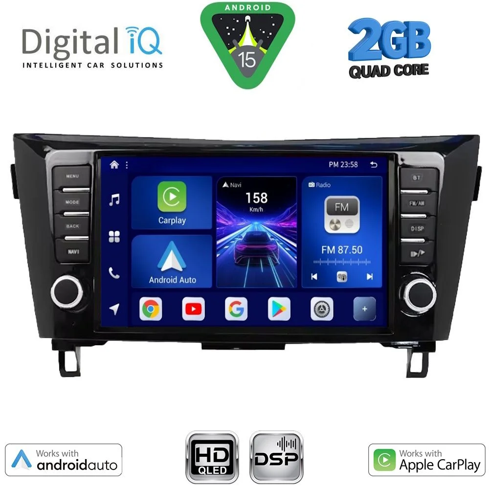 Φωτογραφία προϊόντος: DIGITAL IQ BXC 3467_CPAA (9inc) MULTIMEDIA TABLET for NISSAN QASHQAI - XTRAIL mod. 2014-2021