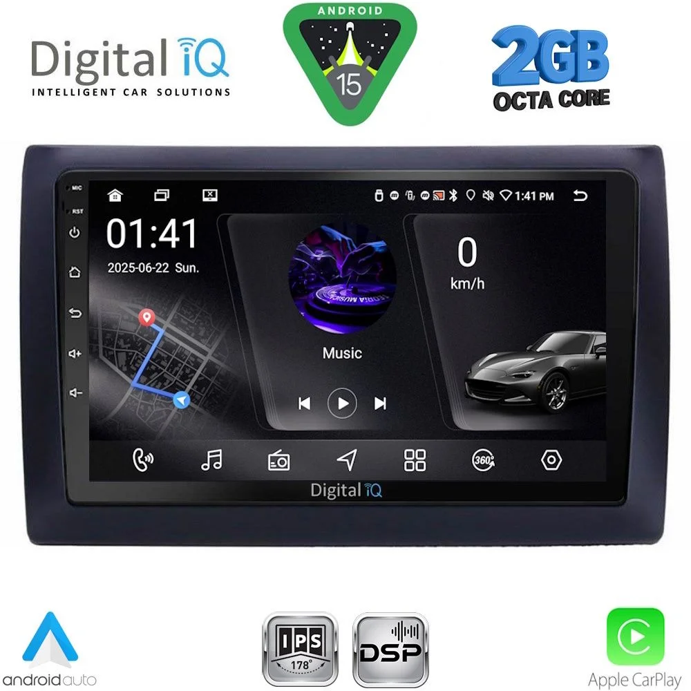 Φωτογραφία προϊόντος: DIGITAL IQ RSF 4145_CPA (9inc) MULTIMEDIA TABLET for FIAT STILO mod. 2001-2007