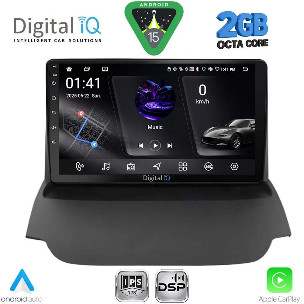 Φωτογραφία προϊόντος: DIGITAL IQ RSF 4150_CPA (9inc) MULTIMEDIA TABLET for FORD ECOSPORT mod. 2012-2018