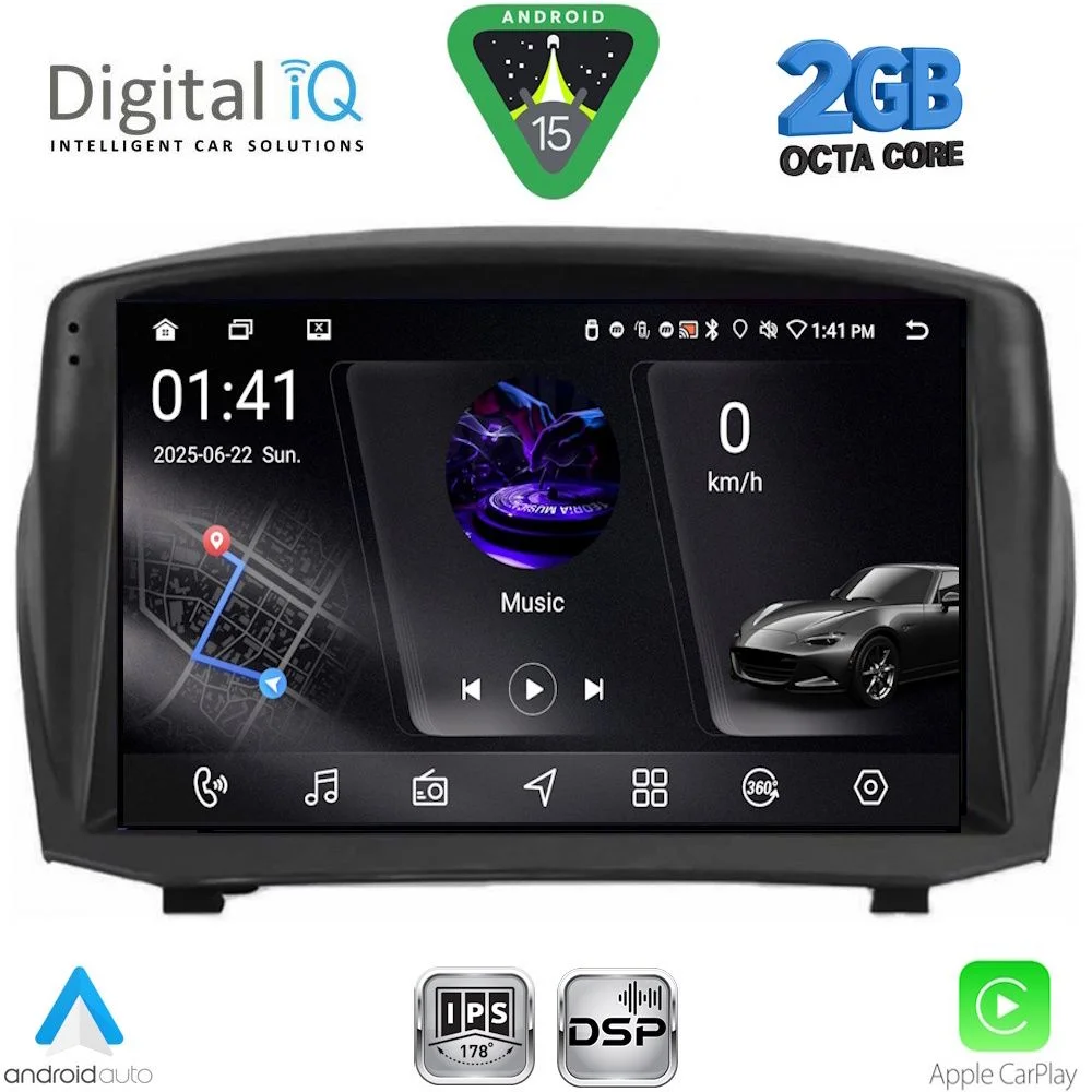 Φωτογραφία προϊόντος: DIGITAL IQ RSF 4154B_CPA (9inc) MULTIMEDIA TABLET for FORD FIESTA mod. 2008-2017