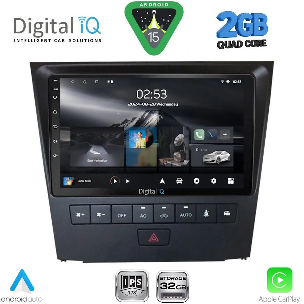 Φωτογραφία προϊόντος: DIGITAL IQ RSD 1341_CPA (9inc) MULTIMEDIA TABLET for LEXUS GS mod. 2004-2011
