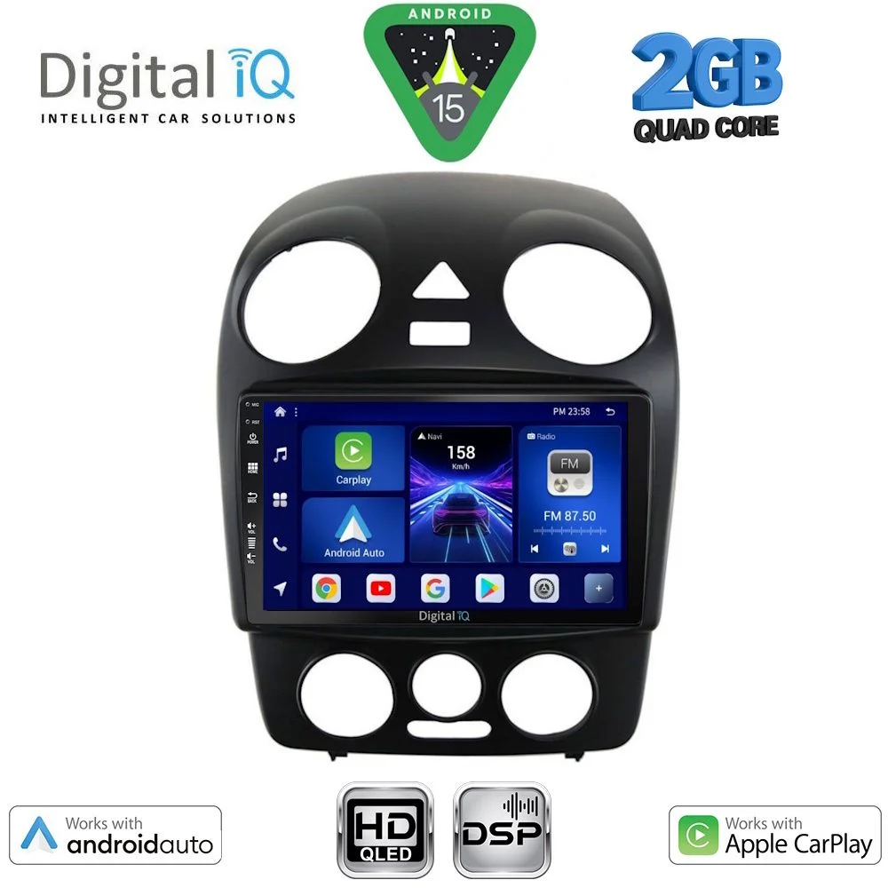 Φωτογραφία προϊόντος: DIGITAL IQ BXC 3742_CPAA (9inc) MULTIMEDIA TABLET for VW BEETLE mod. 2004-2011