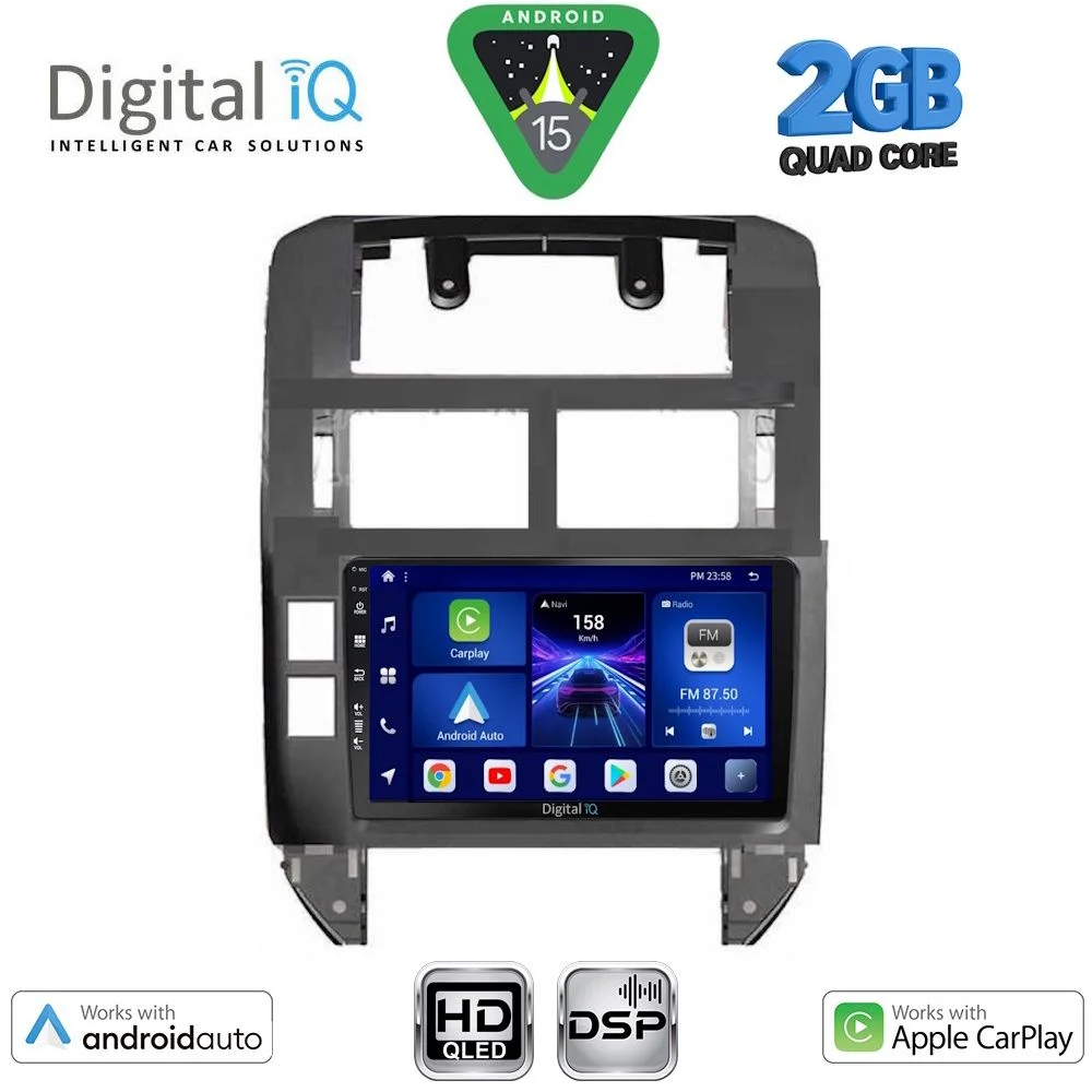 Φωτογραφία προϊόντος: DIGITAL IQ BXC 3755_CPAA (9inc) MULTIMEDIA TABLET for VW POLO mod. 2002-2009