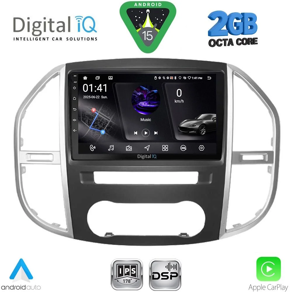 Φωτογραφία προϊόντος: DIGITAL IQ RSF 4429_CPA (10inc) MULTIMEDIA TABLET for MERCEDES VITO – VIANO (W447) mod. 2015-2024