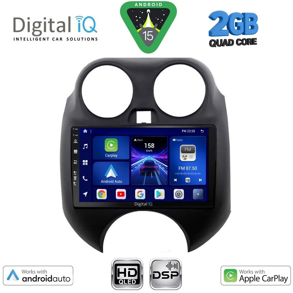 Φωτογραφία προϊόντος: DIGITAL IQ BXC 3459_CPAA (9inc) MULTIMEDIA TABLET for NISSAN MICRA mod. 2010-2014