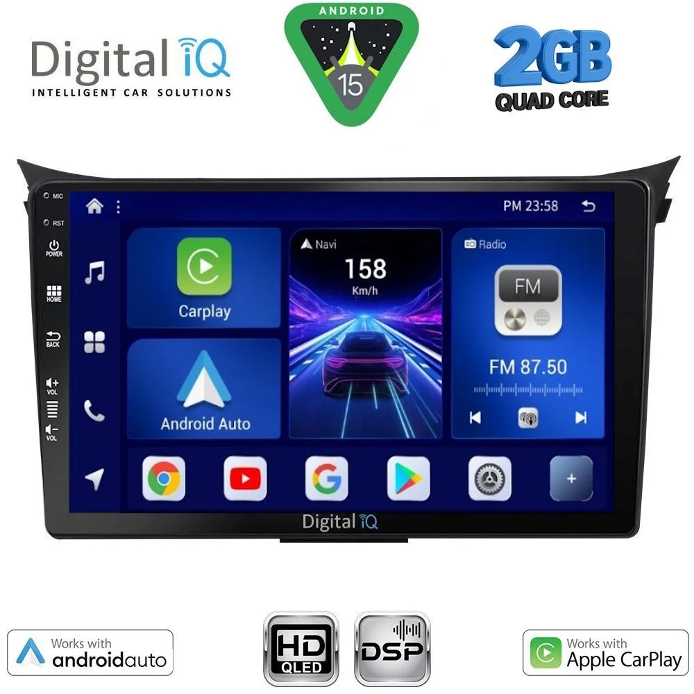 Φωτογραφία προϊόντος: DIGITAL IQ BXC 3232_CPAA (9inc) MULTIMEDIA TABLET for HYUNDAI i30 mod. 2012-2017