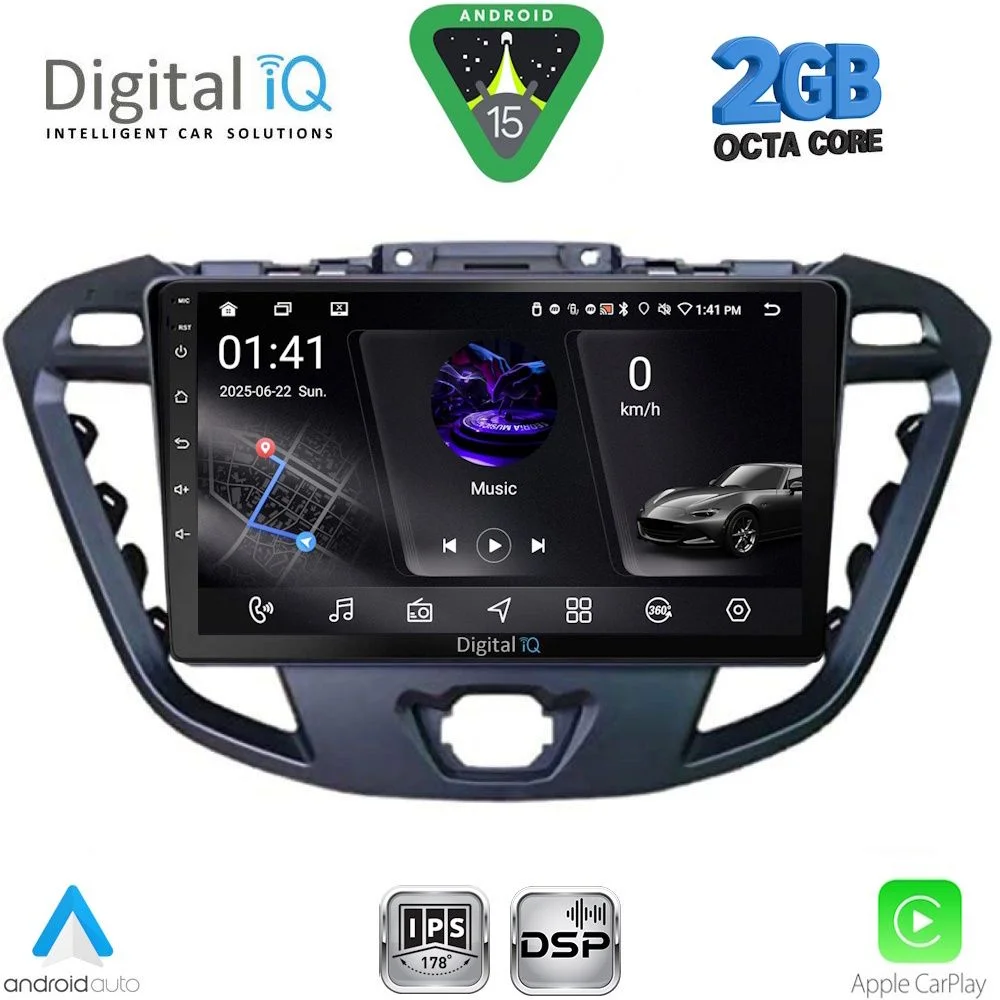 Φωτογραφία προϊόντος: DIGITAL IQ RSF 4177_CPA (9inc) MULTIMEDIA TABLET for FORD TRANSIT CUSTOM | TOURNEO CUSTOM mod. 2013-2019