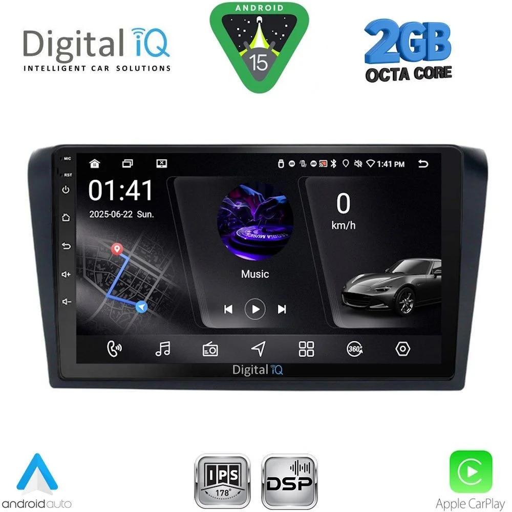 Φωτογραφία προϊόντος: DIGITAL IQ RSF 4365_CPA (9inc) MULTIMEDIA TABLET for MAZDA 3 mod. 2003-2008