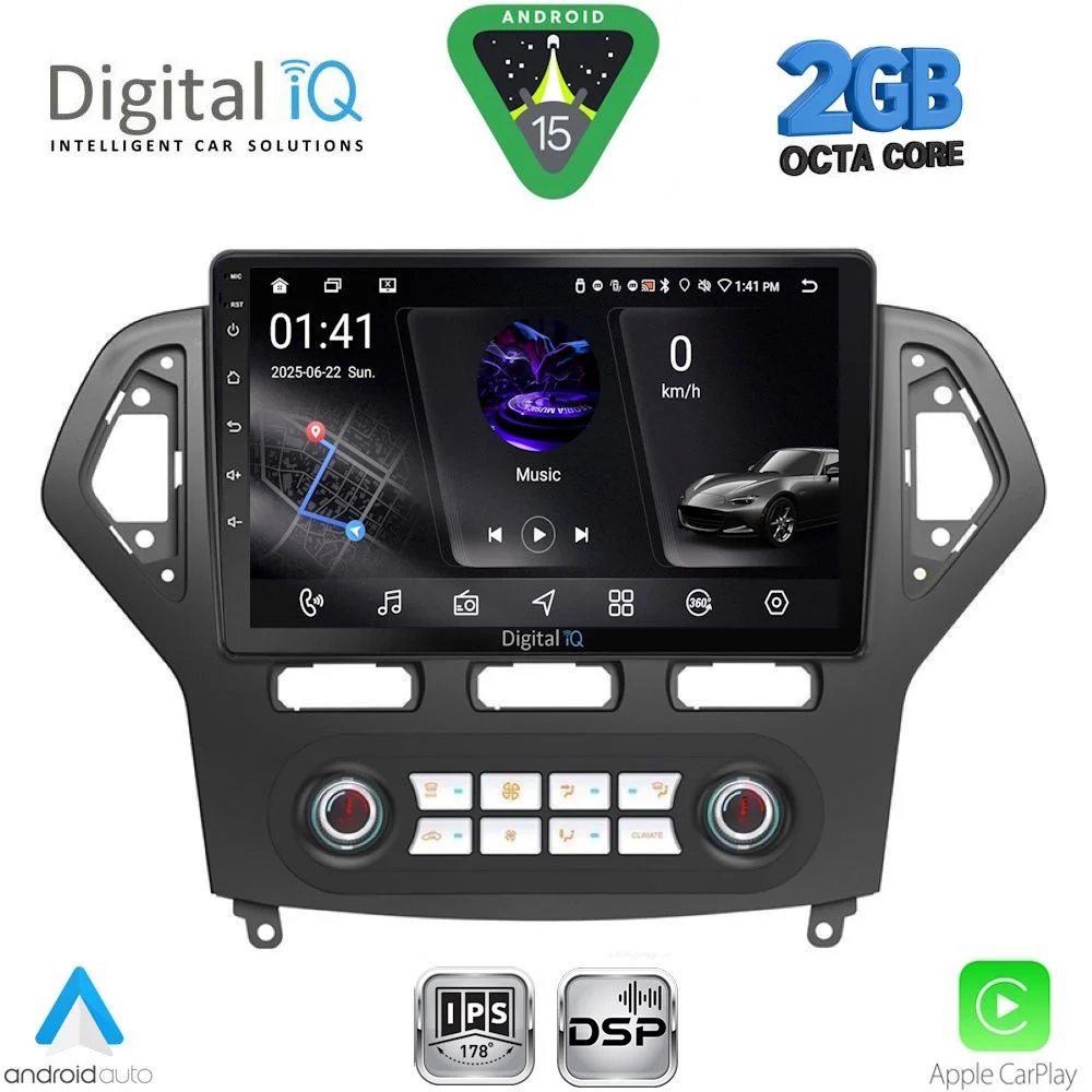 Φωτογραφία προϊόντος: DIGITAL IQ RSF 4162_CPA CLIMA (10inc) MULTIMEDIA TABLET for FORD MONDEO mod. 2007-2011