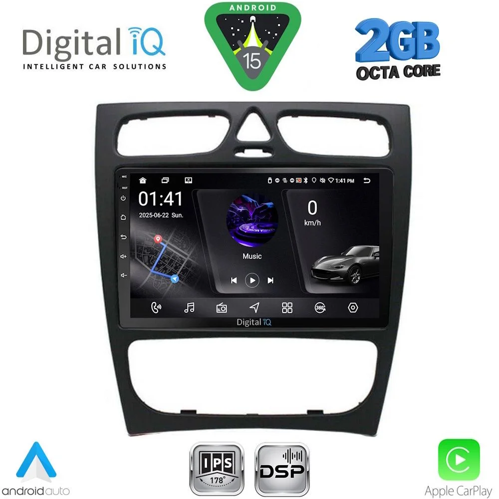 Φωτογραφία προϊόντος: DIGITAL IQ RSF 4402_CPA (9inc) MULTIMEDIA TABLET for MERCEDES C (W203) mod. 1999-2004