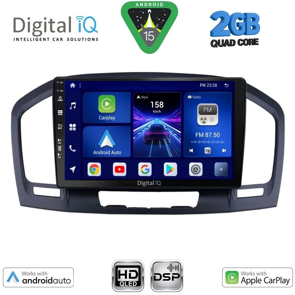 Φωτογραφία προϊόντος: DIGITAL IQ BXC 3491BL_CPAA (9inc) MULTIMEDIA TABLET for OPEL INSIGNIA mod. 2008-2013 (BLACK)