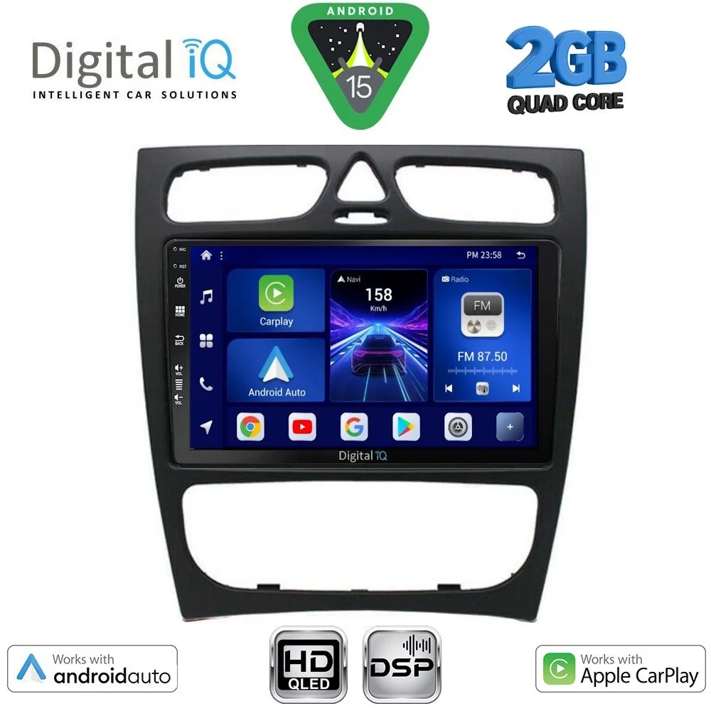 Φωτογραφία προϊόντος: DIGITAL IQ BXC 3402_CPAA (9inc) MULTIMEDIA TABLET for MERCEDES C (W203) mod. 1999-2004