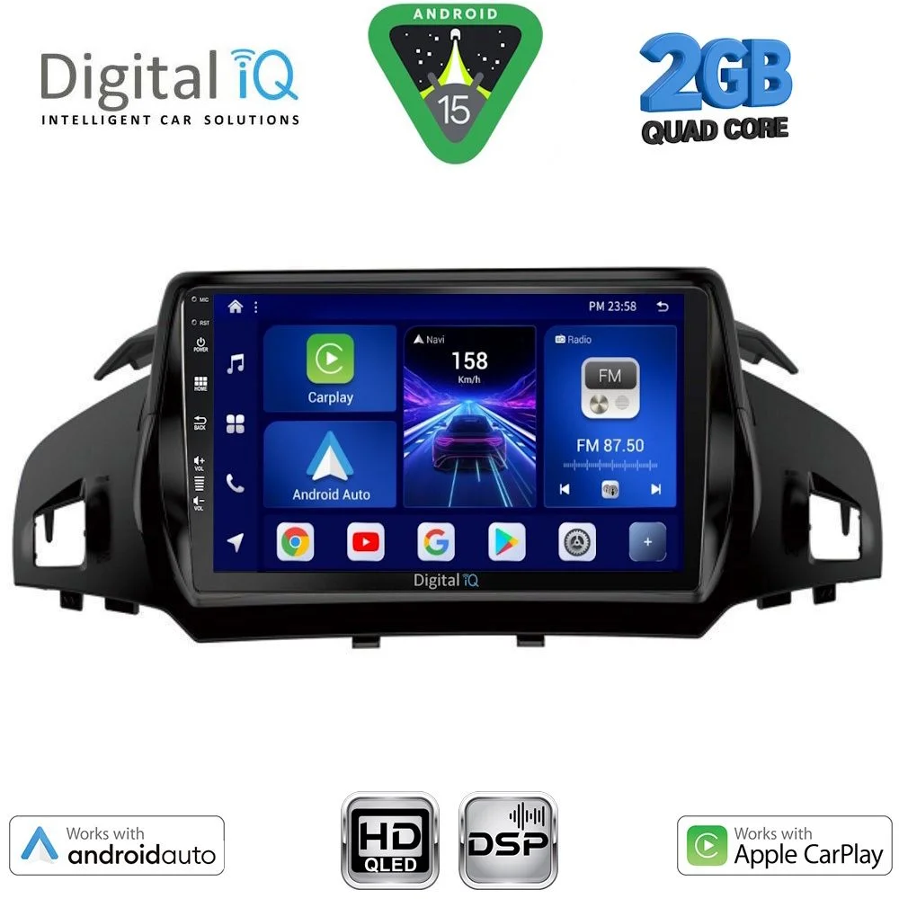 Φωτογραφία προϊόντος: DIGITAL IQ BXC 3160_CPAA (9inc) MULTIMEDIA TABLET for FORD KUGA mod. 2013-2019 – CMAX mod. 2011-2019