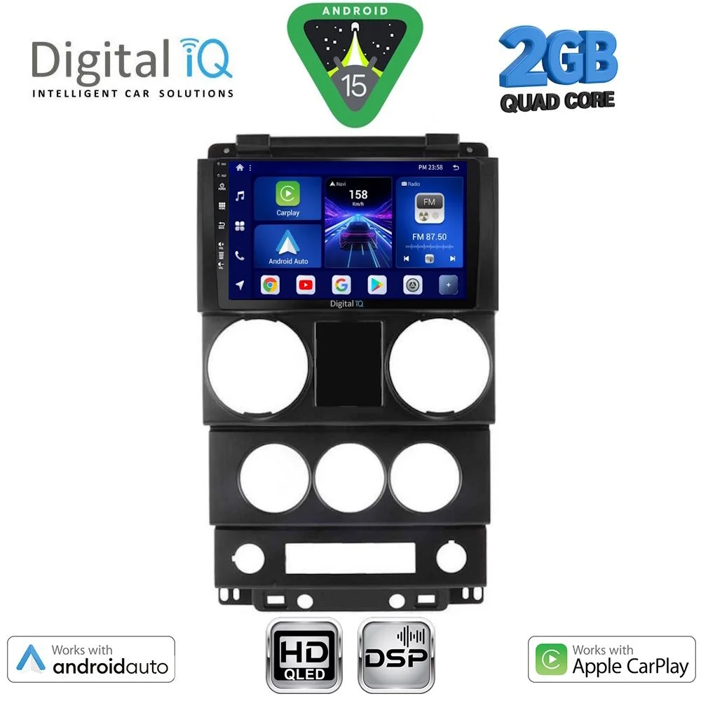 Φωτογραφία προϊόντος: DIGITAL IQ BXC 3292_CPAA (9inc) MULTIMEDIA TABLET for JEEP WRANGLER mod. 2006-2011