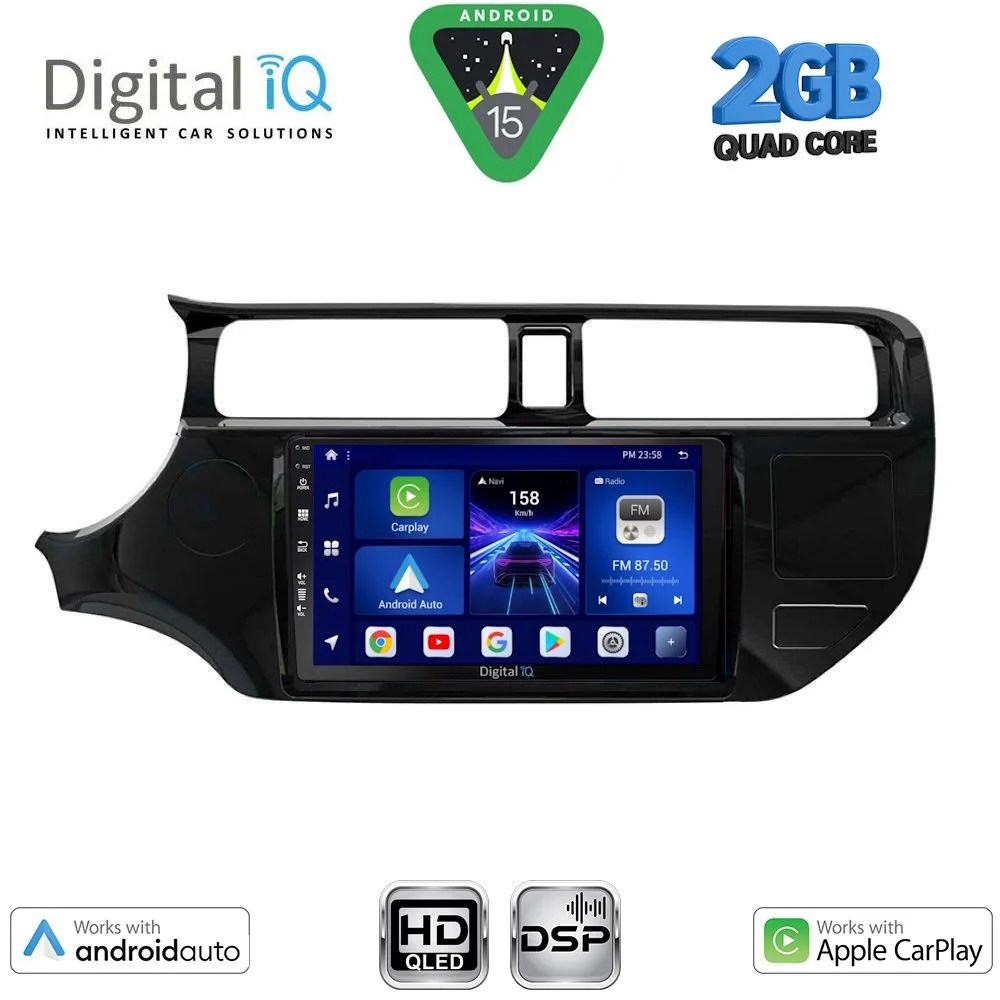 Φωτογραφία προϊόντος: DIGITAL IQ BXC 3314_CPAA (9inc) MULTIMEDIA TABLET for KIA RIO mod. 2012-2015