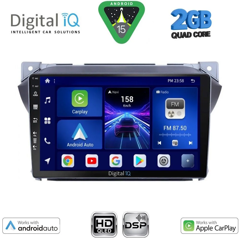 Φωτογραφία προϊόντος: DIGITAL IQ BXC 3670_CPAA (9inc) MULTIMEDIA TABLET for SUZUKI ALTO - NISSAN PIXO mod. 2009-2014