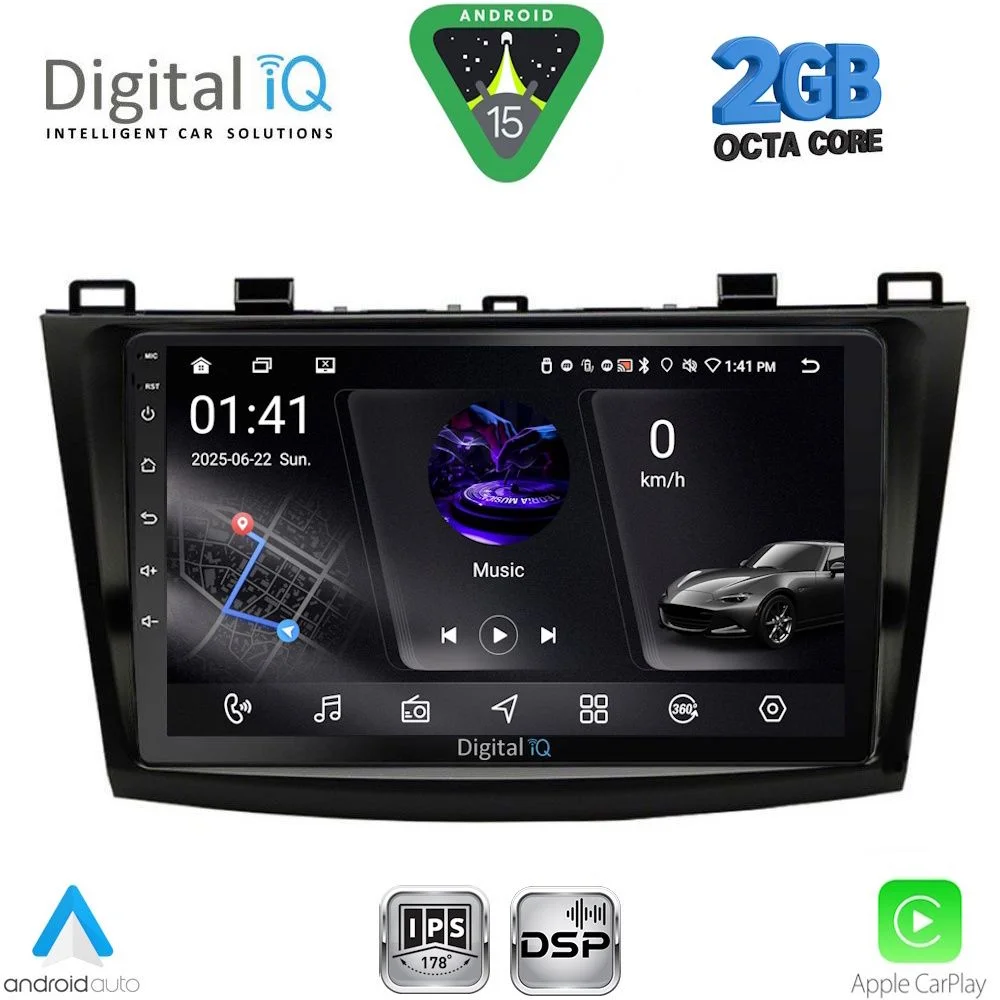 Φωτογραφία προϊόντος: DIGITAL IQ RSF 4366_CPA (9inc) MULTIMEDIA TABLET for MAZDA 3 mod. 2009-2014