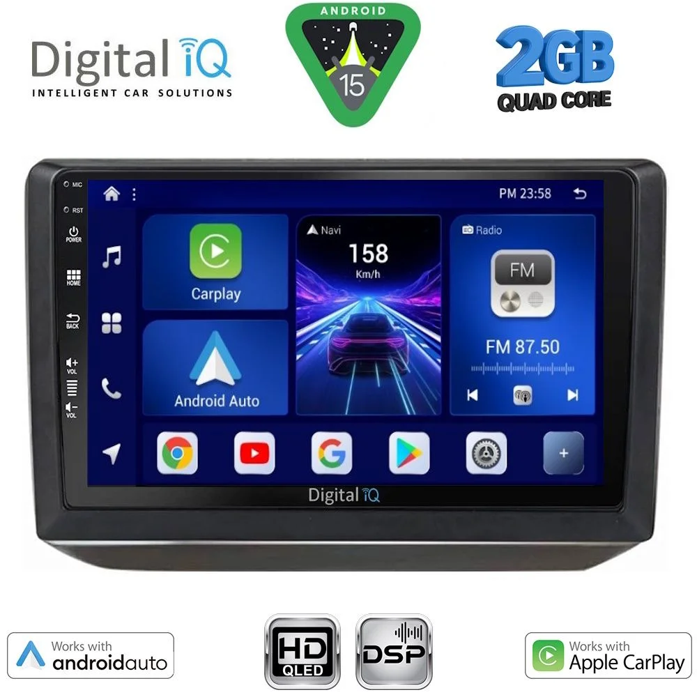 Φωτογραφία προϊόντος: DIGITAL IQ BXC 3581_CPAA (10inc) MULTIMEDIA TABLET for SKODA FABIA mod. 2008-2014