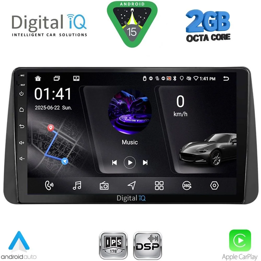 Φωτογραφία προϊόντος: DIGITAL IQ RSF 4149_CPA DASH (9inc) MULTIMEDIA TABLET for FIAT TIPO mod. 2018-2023