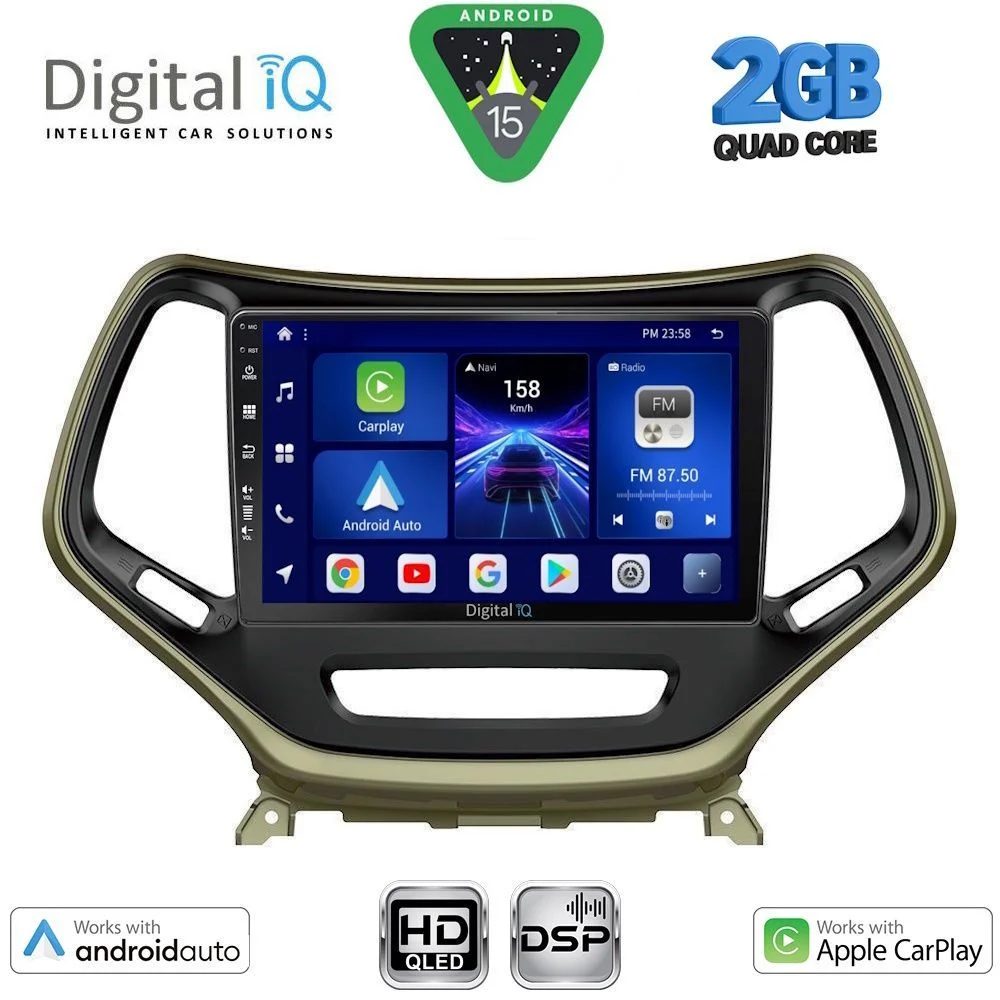 Φωτογραφία προϊόντος: DIGITAL IQ BXC 3273_CPAA (10inc) MULTIMEDIA TABLET for JEEP CHEROKEE mod. 2014-2024