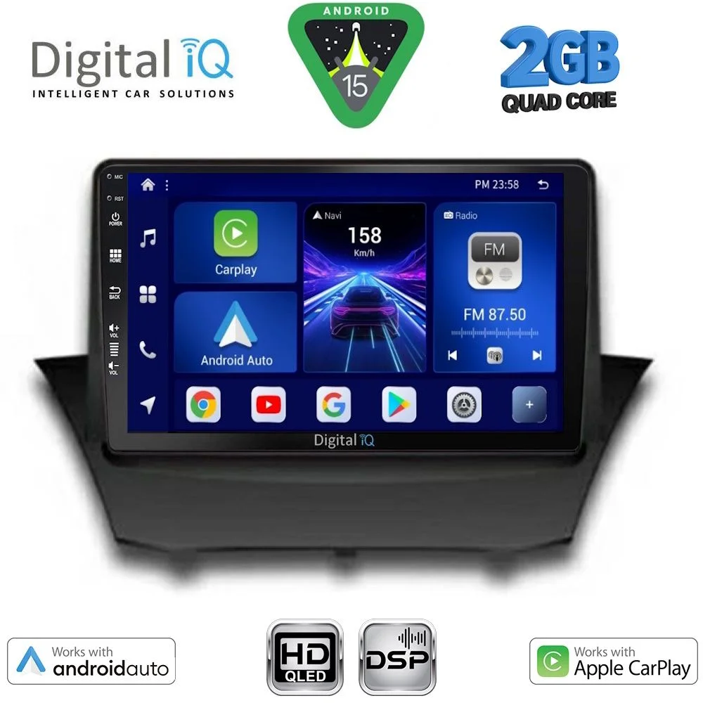 Φωτογραφία προϊόντος: DIGITAL IQ BXC 3154A_CPAA (9inc) MULTIMEDIA TABLET for FORD FIESTA mod. 2008-2017