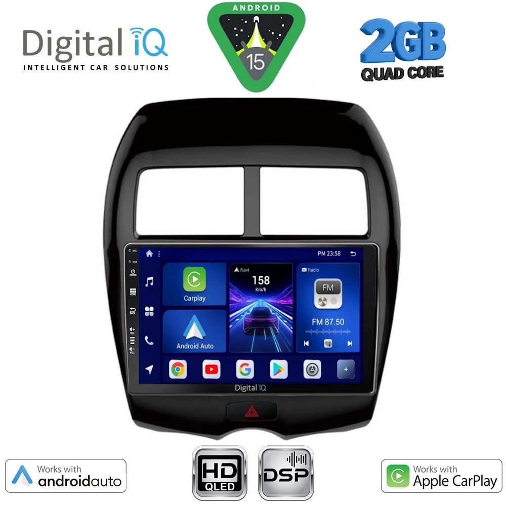 Φωτογραφία προϊόντος: DIGITAL IQ BXC 3430_CPAA (10inc) MULTIMEDIA TABLET for MITSUBISHI ASX mod. 2009-2019 - PEUGEOT 4008 mod. 2012-2018