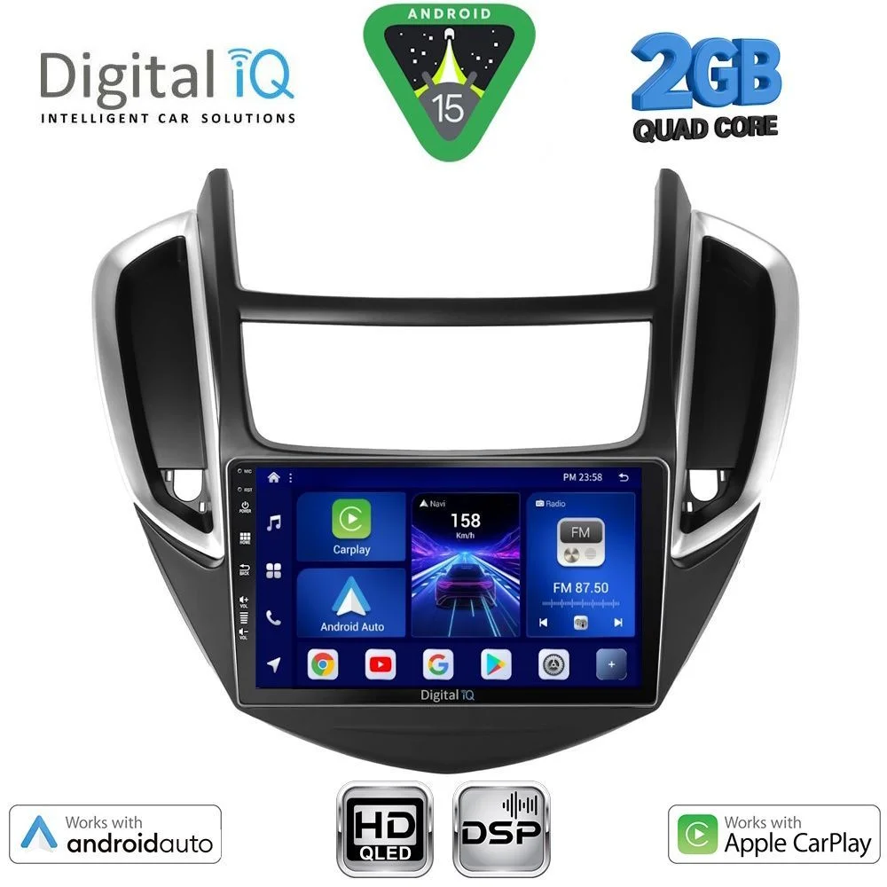 Φωτογραφία προϊόντος: DIGITAL IQ BXC 3080_CPAA (9inc) MULTIMEDIA TABLET for CHEVROLET TRAX mod. 2014-2022