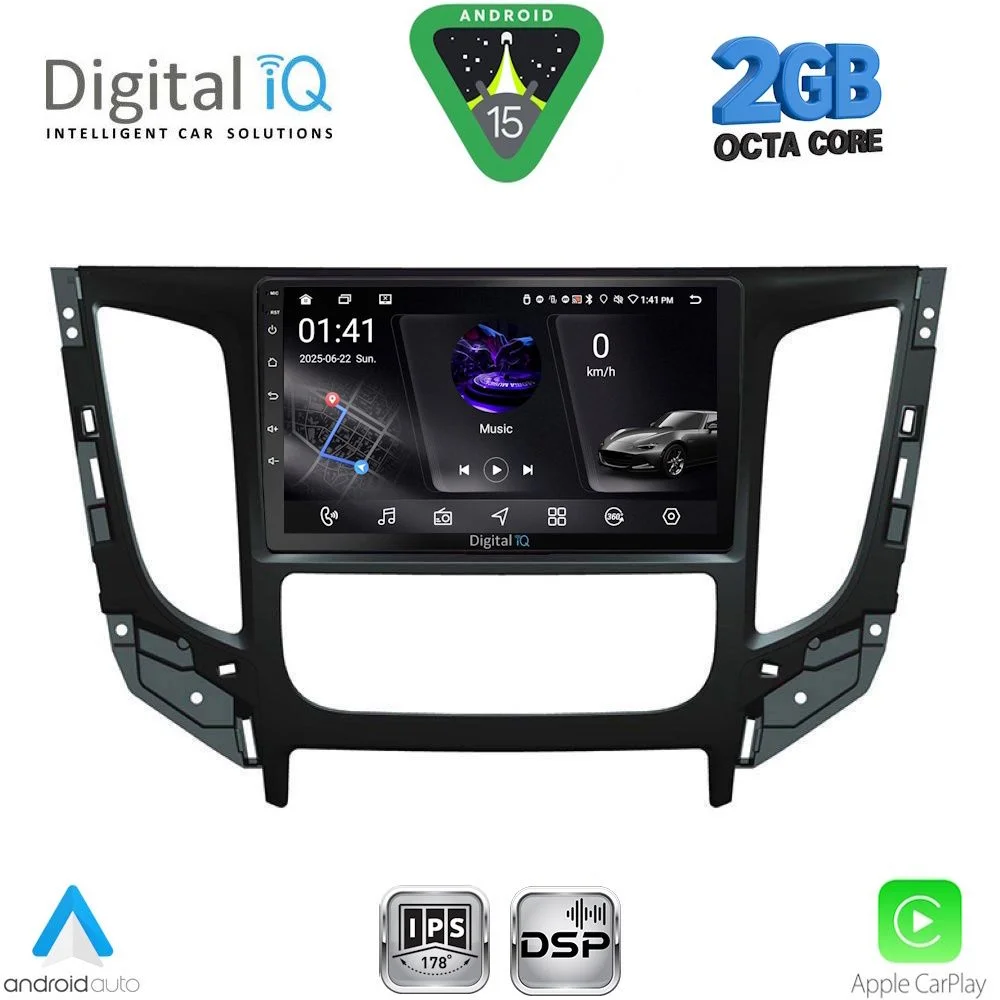 Φωτογραφία προϊόντος: DIGITAL IQ RSF 4437_CPA CLIMA (9inc) MULTIMEDIA TABLET for MITSUBISHI L200 mod. 2015-2019 with CLIMA