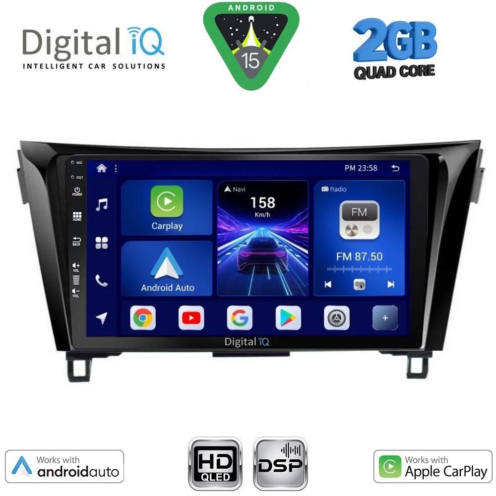 Φωτογραφία προϊόντος: DIGITAL IQ BXC 3468_CPAA (10inc) MULTIMEDIA TABLET for NISSAN QASHQAI - XTRAIL mod. 2014-2021