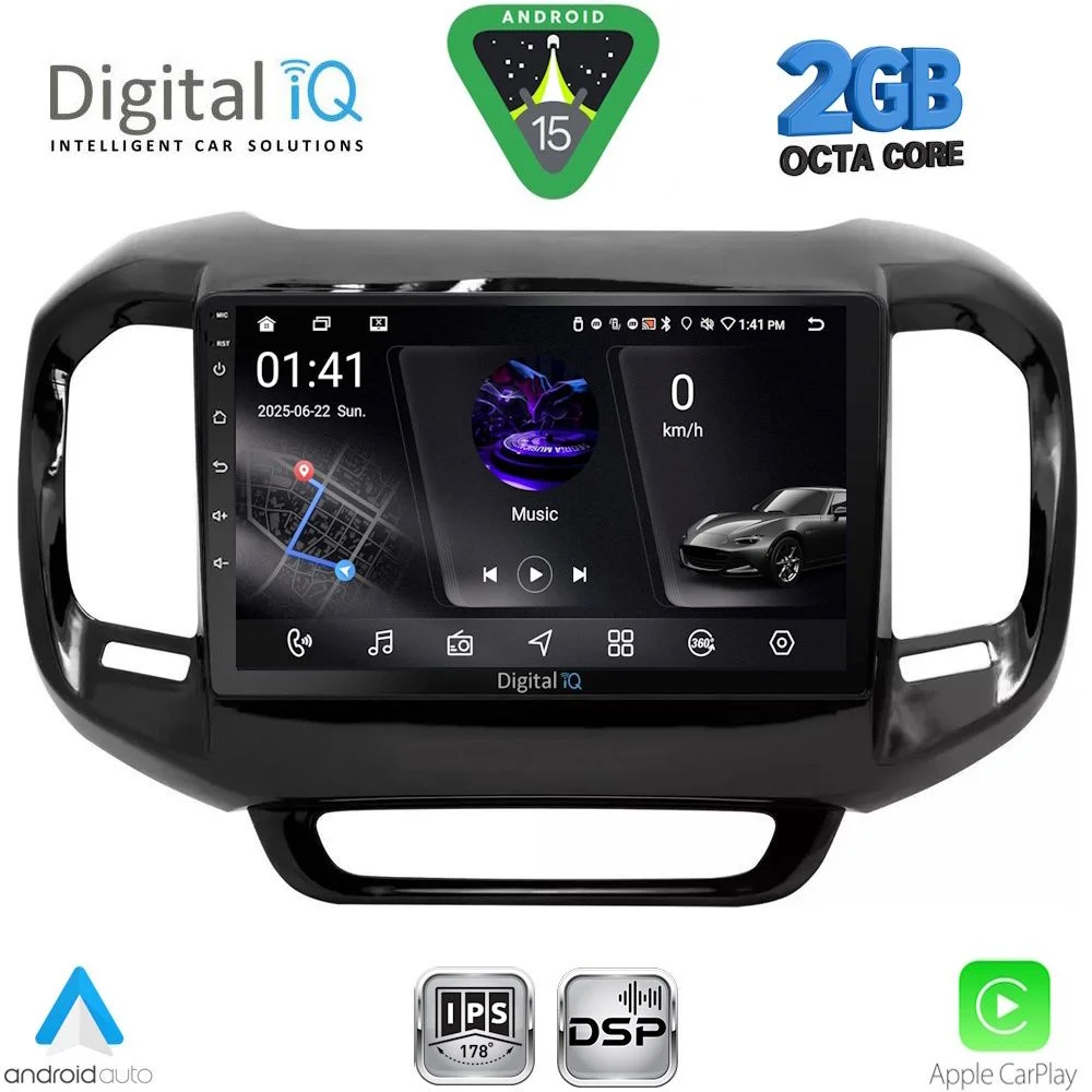 Φωτογραφία προϊόντος: DIGITAL IQ RSF 4127_CPA (9inc) MULTIMEDIA TABLET for FIAT TORO mod. 2017-2026