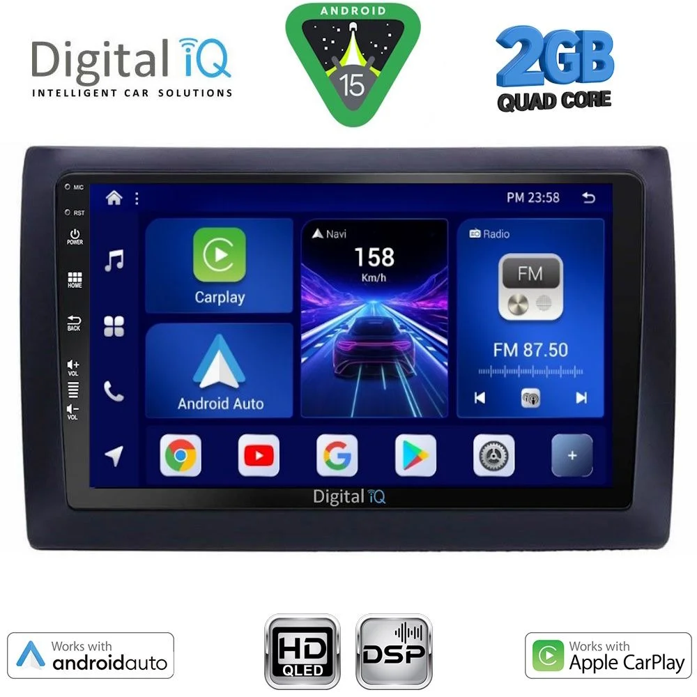 Φωτογραφία προϊόντος: DIGITAL IQ BXC 3145_CPAA (9inc) MULTIMEDIA TABLET for FIAT STILO mod. 2001-2007