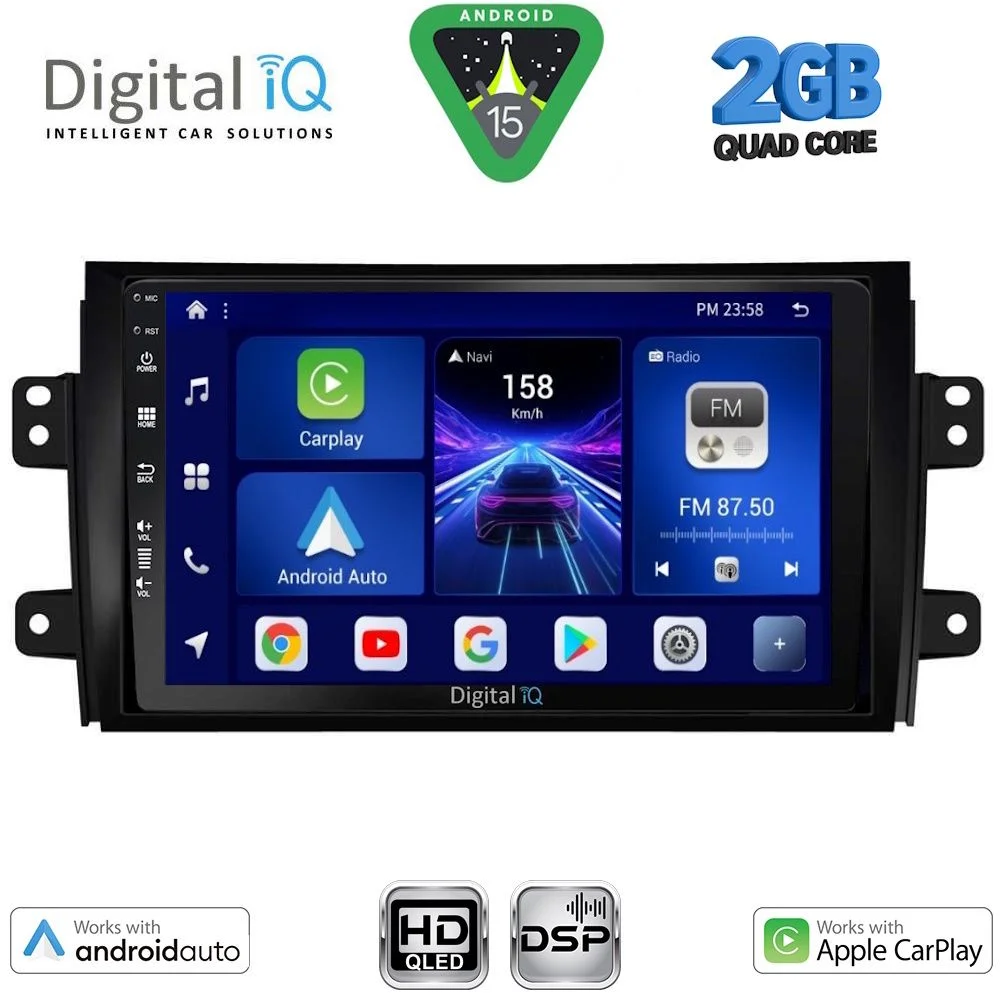 Φωτογραφία προϊόντος: DIGITAL IQ BXC 3688_CPAA (9inc) MULTIMEDIA TABLET for FIAT SEDICI – SUZUKI SX4 mod. 2005-2013