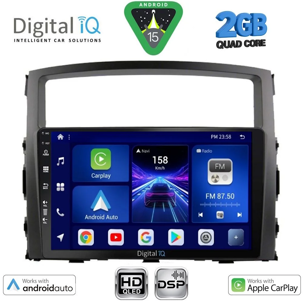 Φωτογραφία προϊόντος: DIGITAL IQ BXC 3446_CPAA (9inc) MULTIMEDIA TABLET for MITSUBISHI PAJERO mod. 2006-2013
