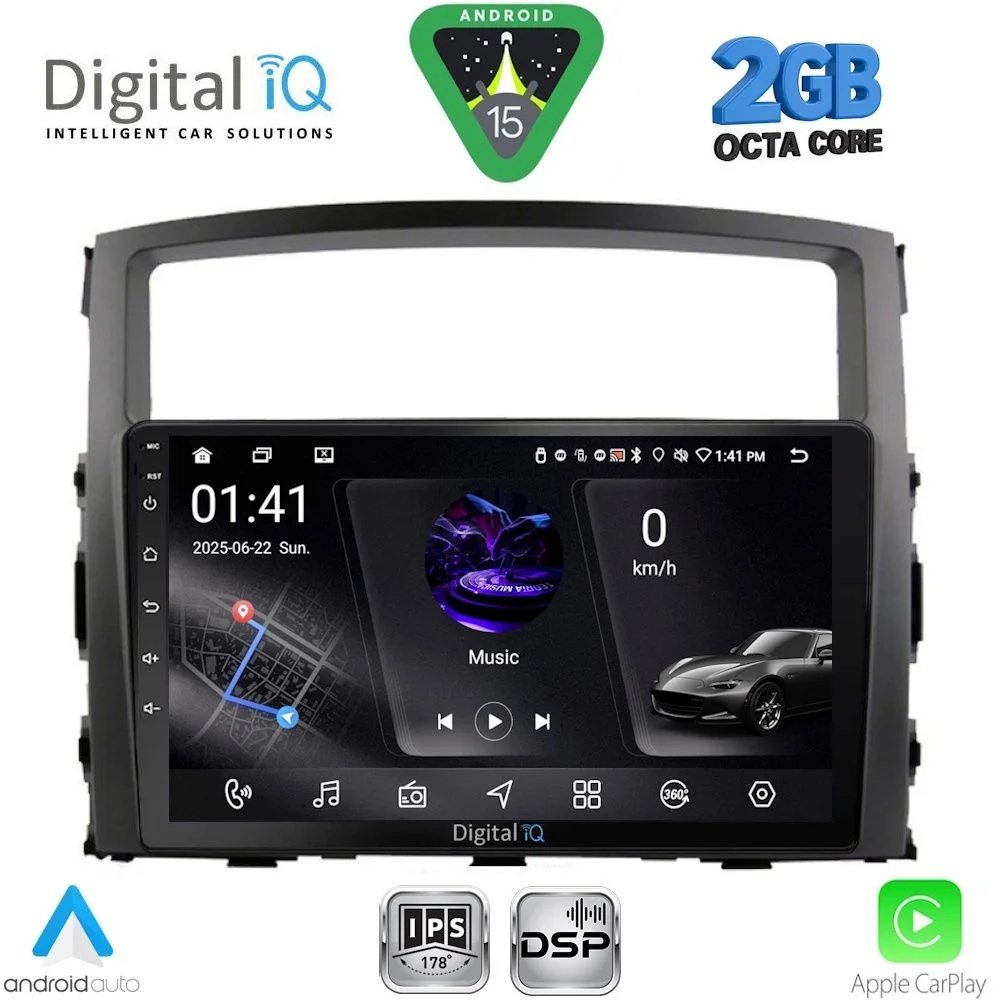 Φωτογραφία προϊόντος: DIGITAL IQ RSF 4446_CPA (9inc) MULTIMEDIA TABLET for MITSUBISHI PAJERO mod. 2006-2013