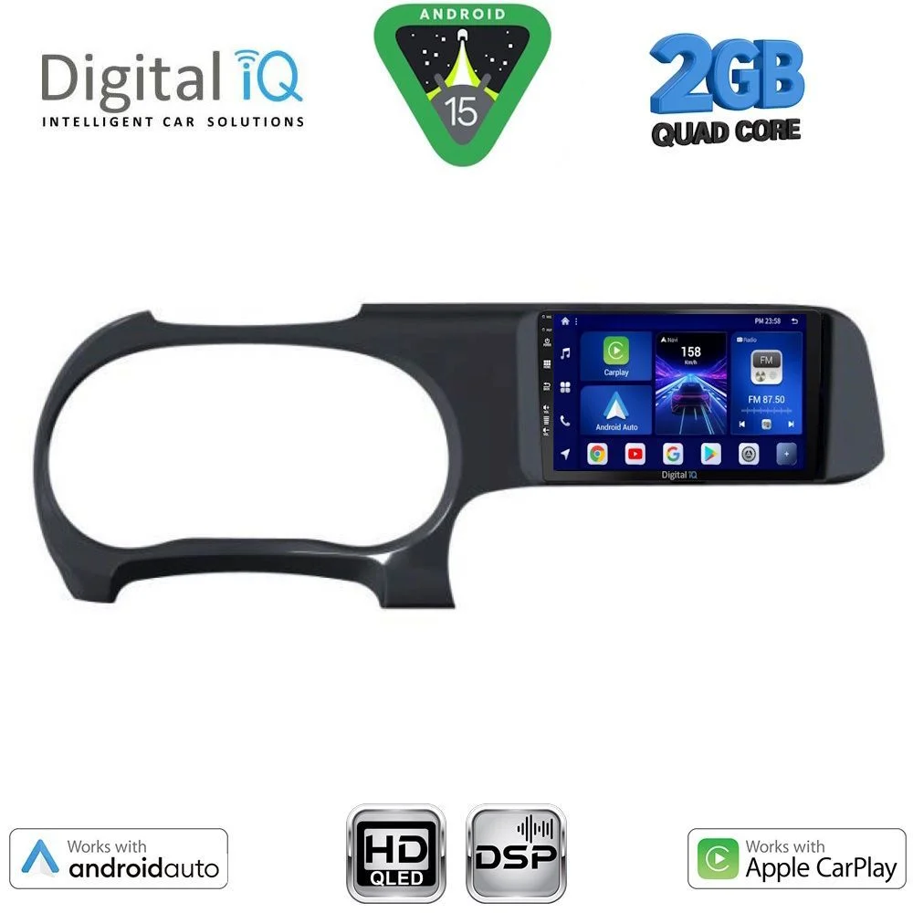 Φωτογραφία προϊόντος: DIGITAL IQ BXC 3225_CPAA (9inc) MULTIMEDIA TABLET for HYUNDAI i10 mod. 2020-2026