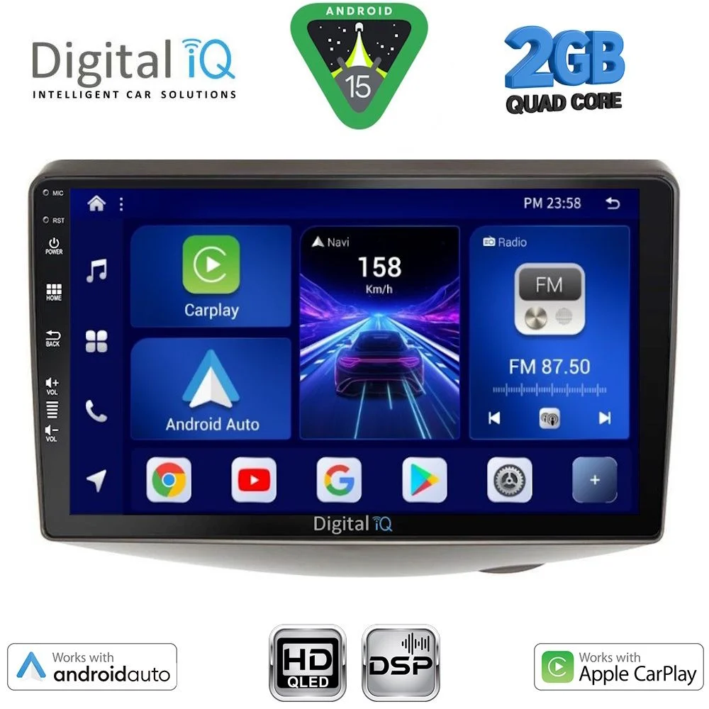 Φωτογραφία προϊόντος: DIGITAL IQ BXC 3735_CPAA (9inc) MULTIMEDIA TABLET for TOYOTA YARIS mod. 1999-2006