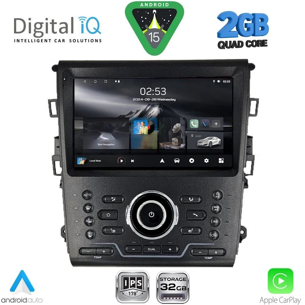 Φωτογραφία προϊόντος: DIGITAL IQ RSD 1164_CPA CLIMA (9inc) MULTIMEDIA TABLET for FORD MONDEO mod. 2014-2023