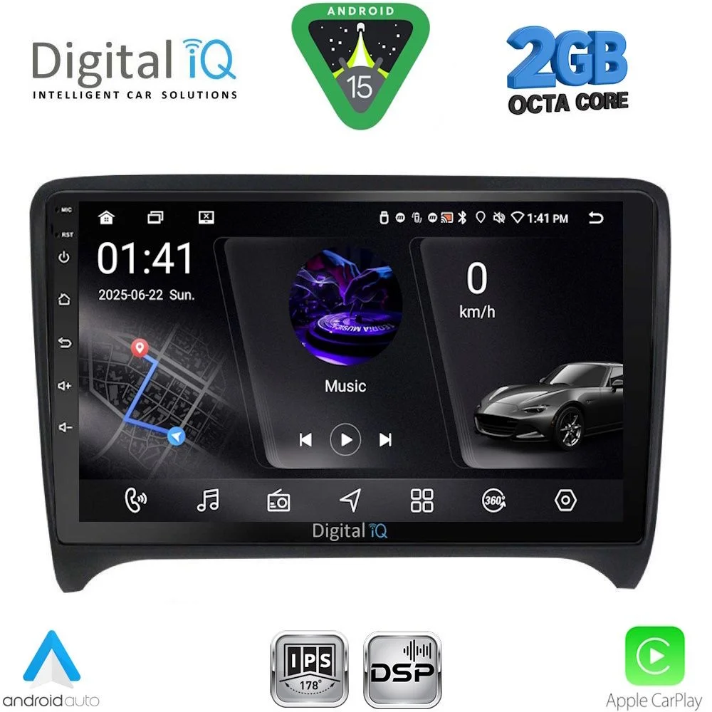 Φωτογραφία προϊόντος: DIGITAL IQ RSF 4009_CPA (9inc) MULTIMEDIA TABLET for AUDI TT mod. 2007-2015