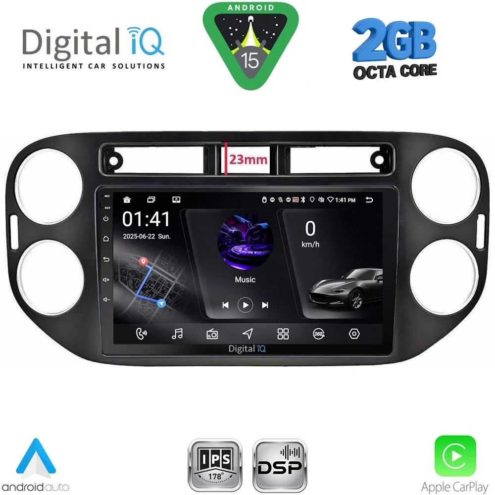 Φωτογραφία προϊόντος: DIGITAL IQ RSF 4760BL_CPA (9inc) MULTIMEDIA TABLET for VW TIGUAN mod. 2011-2016 (BLACK)