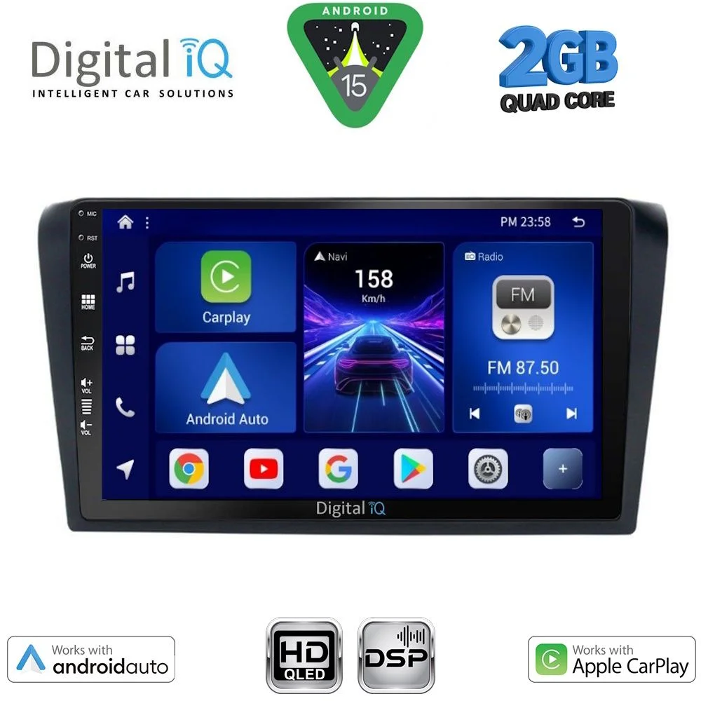 Φωτογραφία προϊόντος: DIGITAL IQ BXC 3365_CPAA (9inc) MULTIMEDIA TABLET for MAZDA 3 mod. 2003-2008